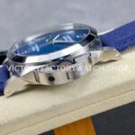 TTF Factory Panerai Luminor Marina PAM1157 44mm Steel Textile Strap Arabic Numerals Blue Dial