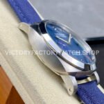 TTF Factory Panerai Luminor Marina PAM1157 44mm Steel Textile Strap Arabic Numerals Blue Dial