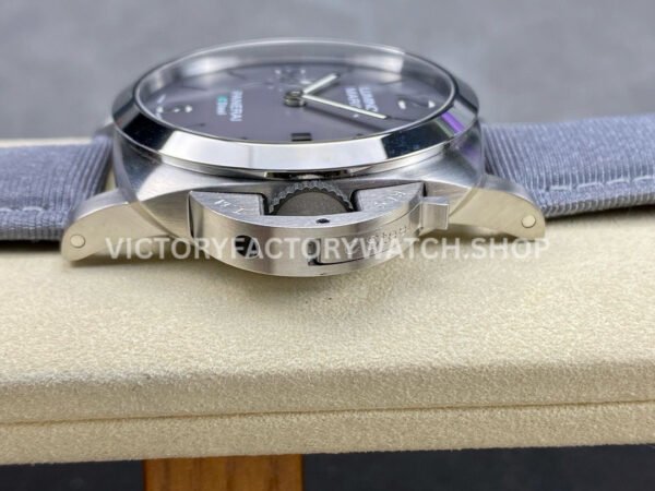 TTF Factory Panerai Luminor Marina PAM1358 44mm Steel Textile Strap Arabic Numerals Grey Dial