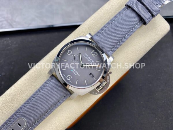 TTF Factory Panerai Luminor Marina PAM1358 44mm Steel Textile Strap Arabic Numerals Grey Dial