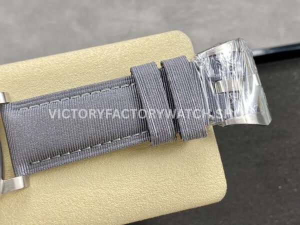 TTF Factory Panerai Luminor Marina PAM1358 44mm Steel Textile Strap Arabic Numerals Grey Dial