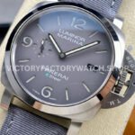 TTF Factory Panerai Luminor Marina PAM1358 44mm Steel Textile Strap Arabic Numerals Grey Dial