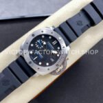 TTF Factory Panerai Submersible PAM01229 Steel Rubber Strap Black Dial