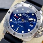 TTF Factory Panerai Submersible PAM1391 44mm Steel Rubber Strap Blue Dial