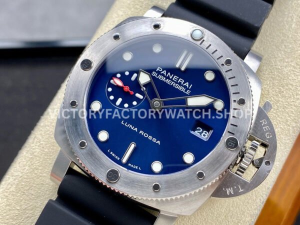 TTF Factory Panerai Submersible PAM1391 44mm Steel Rubber Strap Blue Dial