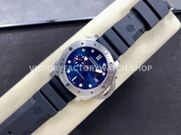 TTF Factory Panerai Submersible PAM1391 44mm Steel Rubber Strap Blue Dial
