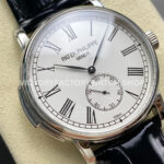 TW Factory Patek Philippe Calatrava 5022R-010 40mm Steel Calfskin Strap Roman Numerals White Dial