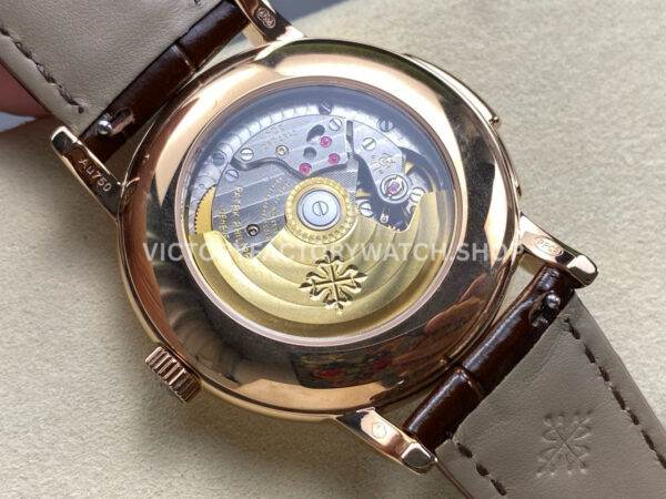 TW Factory Patek Philippe Calatrava 5078 40mm Rose Gold Calfskin Strap White Dial (1) TW Factory Patek Philippe Calatrava 5078 40mm Rose Gold Calfskin Strap White Dial