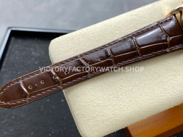 TW Factory Patek Philippe Calatrava 5078 40mm Rose Gold Calfskin Strap White Dial (4) TW Factory Patek Philippe Calatrava 5078 40mm Rose Gold Calfskin Strap White Dial