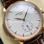 TW Factory Patek Philippe Calatrava 5078 40mm Rose Gold Calfskin Strap White Dial (5) TW Factory Patek Philippe Calatrava 5078 40mm Rose Gold Calfskin Strap White Dial
