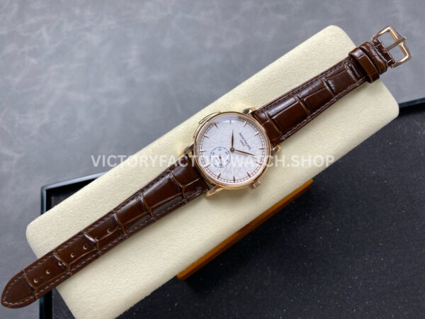 TW Factory Patek Philippe Calatrava 5078 40mm Rose Gold Calfskin Strap White Dial (6) TW Factory Patek Philippe Calatrava 5078 40mm Rose Gold Calfskin Strap White Dial