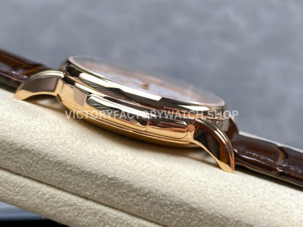 TW Factory Patek Philippe Calatrava 5078 40mm Rose Gold Calfskin Strap White Dial (7) TW Factory Patek Philippe Calatrava 5078 40mm Rose Gold Calfskin Strap White Dial