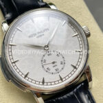 TW Factory Patek Philippe Calatrava 5078 40mm Steel Calfskin Strap White Dial