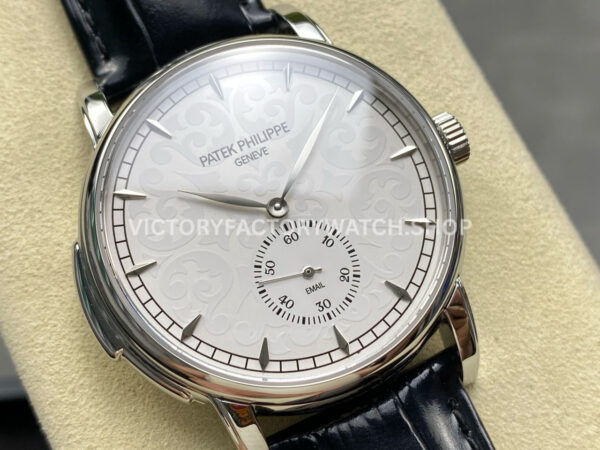 TW Factory Patek Philippe Calatrava 5078 40mm Steel Calfskin Strap White Dial