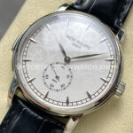 TW Factory Patek Philippe Calatrava 5078 40mm Steel Calfskin Strap White Dial