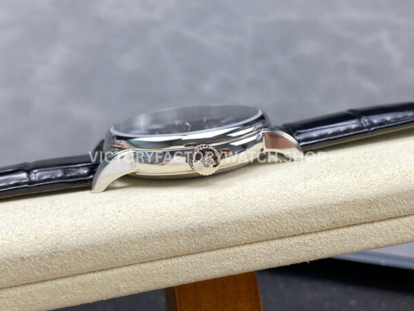 TW Factory Patek Philippe Calatrava 5078G-010 40mm Steel Calfskin Strap Roman Numerals Black Dial
