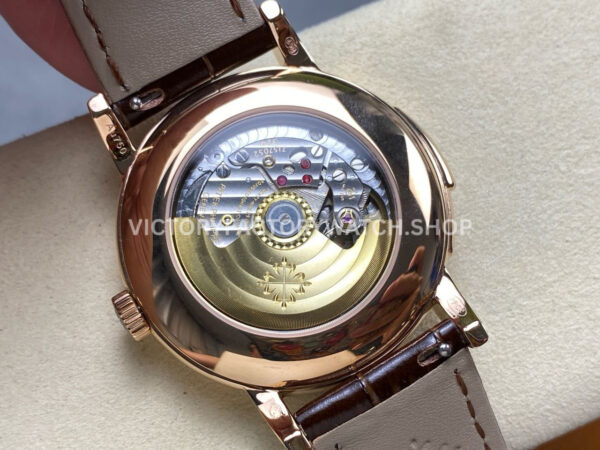 TW Factory Patek Philippe Calatrava 5078R-001 40mm Rose Gold Calfskin Strap Roman Numera (3) TW Factory Patek Philippe Calatrava 5078R-001 40mm Rose Gold Calfskin Strap Roman Numerals White Dial