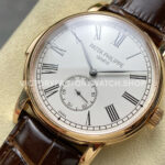 TW Factory Patek Philippe Calatrava 5078R-001 40mm Rose Gold Calfskin Strap Roman Numera (6) TW Factory Patek Philippe Calatrava 5078R-001 40mm Rose Gold Calfskin Strap Roman Numerals White Dial