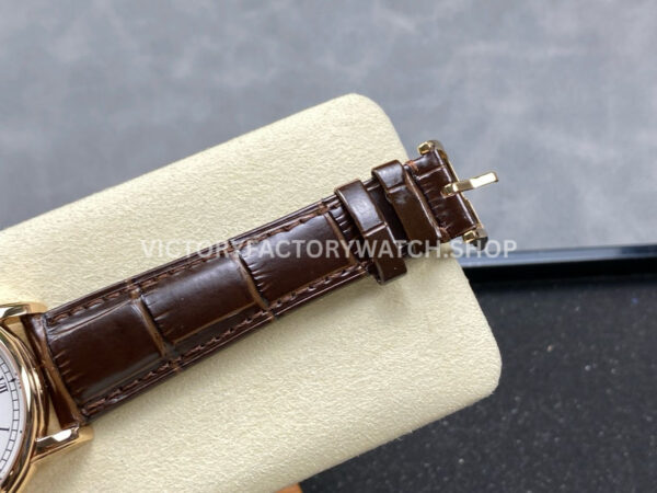TW Factory Patek Philippe Calatrava 5078R-001 40mm Rose Gold Calfskin Strap Roman Numera (8) TW Factory Patek Philippe Calatrava 5078R-001 40mm Rose Gold Calfskin Strap Roman Numerals White Dial