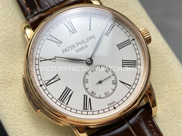 TW Factory Patek Philippe Calatrava 5078R-001 40mm Rose Gold Calfskin Strap Roman Numera (9) TW Factory Patek Philippe Calatrava 5078R-001 40mm Rose Gold Calfskin Strap Roman Numerals White Dial