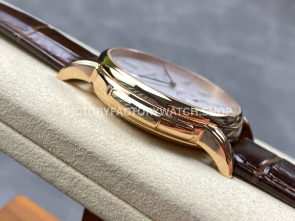 TW Factory Patek Philippe Calatrava 5078R-001 40mm Rose Gold Calfskin Strap Roman Numerals (1) TW Factory Patek Philippe Calatrava 5078R-001 40mm Rose Gold Calfskin Strap Roman Numerals White Dial