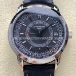 TW Factory Patek Philippe Calatrava Weekly Calendar 5212A black dial leather strap