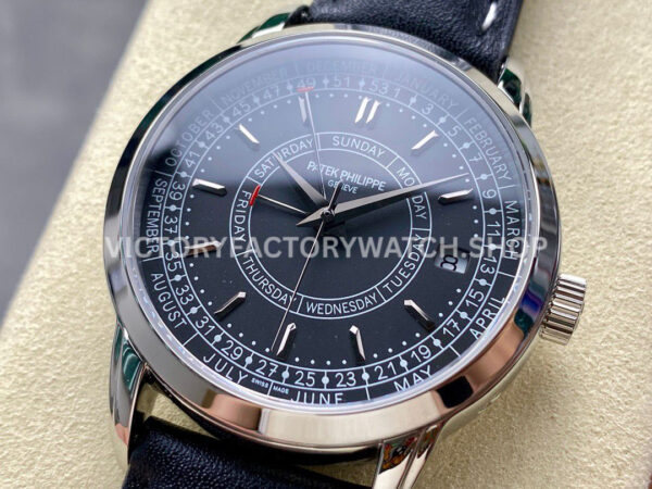 TW Factory Patek Philippe Calatrava Weekly Calendar 5212A-001 40mm Leather Strap Black Dial