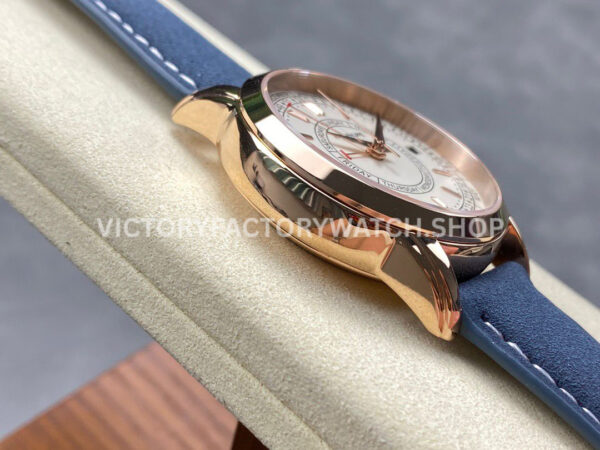 TW Factory Patek Philippe  Calatrava Weekly Calendar 5212A-001 40mm Rose Gold Leather Strap Silver Dial