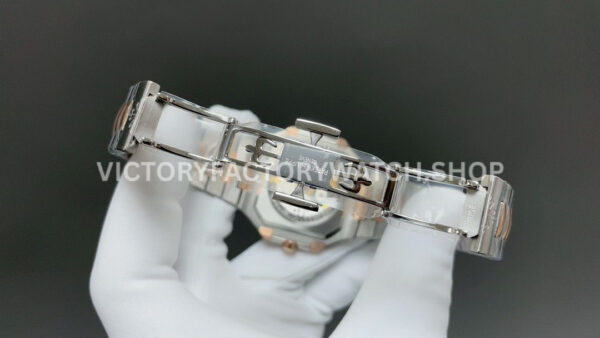 TW Factory Patek Philippe Cubitus 5821 45mm Half Rose Gold White Dial