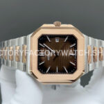 TW Factory Patek Philippe Cubitus 5821 45mm Half Rose Gold Brown Dial