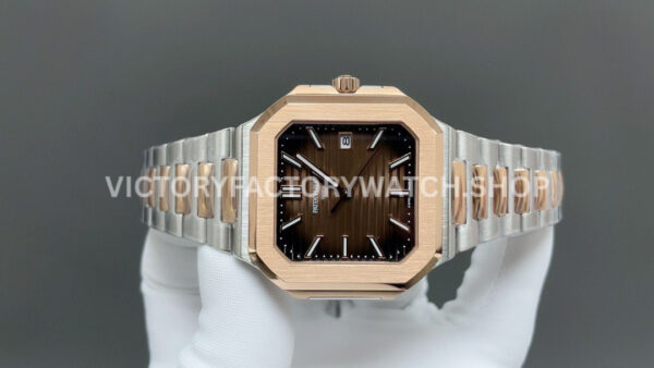 TW Factory Patek Philippe Cubitus 5821 45mm Half Rose Gold Brown Dial