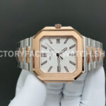 TW Factory Patek Philippe Cubitus 5821 45mm Half Rose Gold White Dial