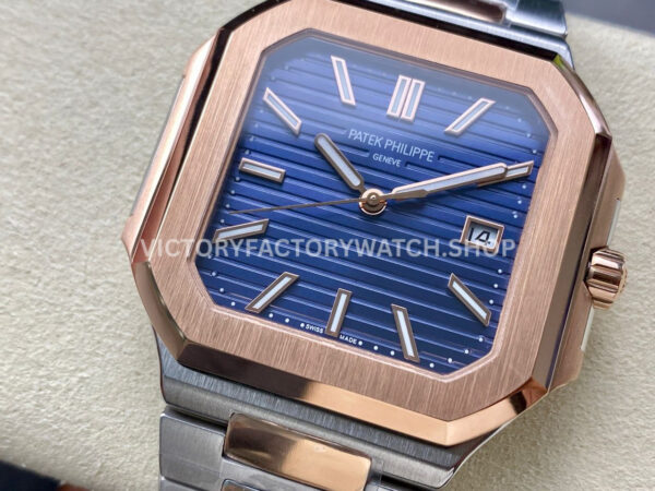 TW Factory Patek Philippe Cubitus 5821/1AR-001 45mm Half Rose Gold Blue Dial