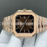 TW Factory Patek Philippe Cubitus 7128/1R-001 45mm Full Rose Gold Brown Dial