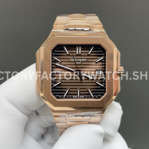 TW Factory Patek Philippe Cubitus 7128 1R brown dial full rose gold