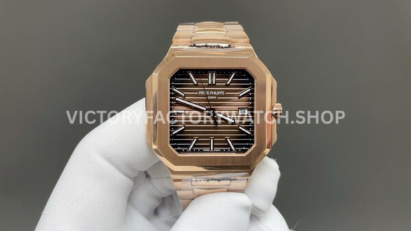TW Factory Patek Philippe Cubitus 7128 1R brown dial full rose gold
