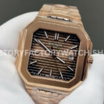 TW Factory Patek Philippe Cubitus 7128/1R-001 45mm Full Rose Gold Brown Dial