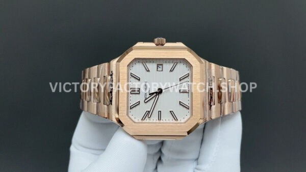 TW Factory Patek Philippe Cubitus 7128/1R-001 45mm Full Rose Gold White Dial