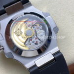 TW Factory Patek Philippe Nautilus 5726/1A-001 40mm Black Rubber Strap Diamond Bezel Black Dial