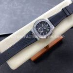 TW Factory Patek Philippe Nautilus 5726/1A-001 40mm Black Rubber Strap Diamond Bezel Black Dial