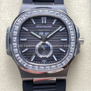 TW Factory Patek Philippe Nautilus 5726 1A 001 black rubber strap black dial