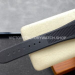 TW Factory Patek Philippe Nautilus 5726/1A-001 40mm Black Rubber Strap Diamond Bezel Black Dial