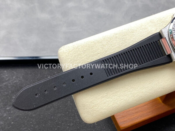 TW Factory Patek Philippe Nautilus 5726/1A-001 40mm Black Rubber Strap Diamond Bezel Black Dial