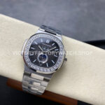 TW Factory Patek Philippe Nautilus 5726/1A-001 40mm Full Steel Diamond Bezel Black Dial