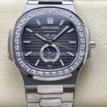 TW Factory Patek Philippe Nautilus 5726 1A 001 black dial diamond bezel
