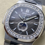 TW Factory Patek Philippe Nautilus 5726/1A-001 40mm Full Steel Diamond Bezel Grey Dial