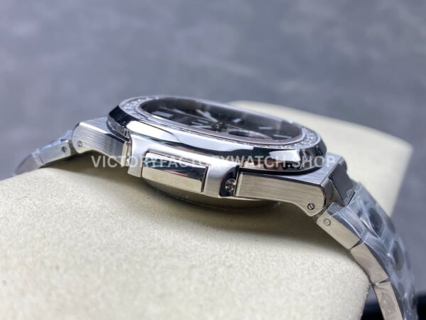 TW Factory Patek Philippe Nautilus 5726/1A-001 40mm Full Steel Diamond Bezel Grey Dial