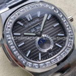 TW Factory Patek Philippe Nautilus 5726/1A-001 40mm Full Steel Diamond Bezel Grey Dial