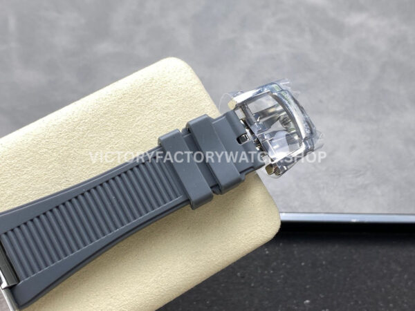 TW Factory Patek Philippe Nautilus 5726/1A-001 40mm Grey Rubber Strap Diamond Bezel Gradient Grey Dial
