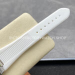 TW Factory Patek Philippe Nautilus 5726/1A-010 40mm White Rubber Strap Diamond Bezel White Dial